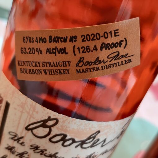 Booker's Small Batch Bourbon Series (2020-01E) Export sticker