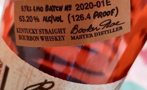 Booker's Small Batch Bourbon Series (2020-01E) Export sticker