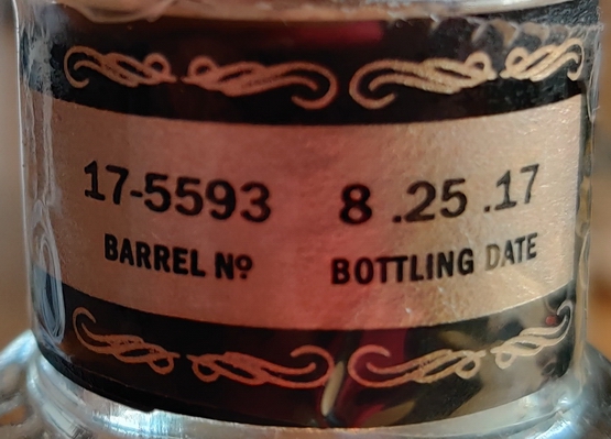 Jack Daniel’s Single Barrel Barrel Strength - Collar Date