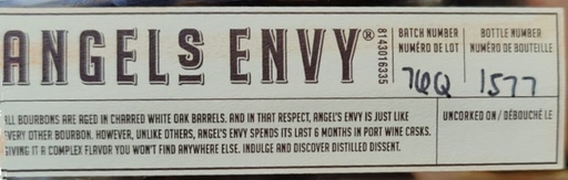 Angel's Envy - Bottle Number